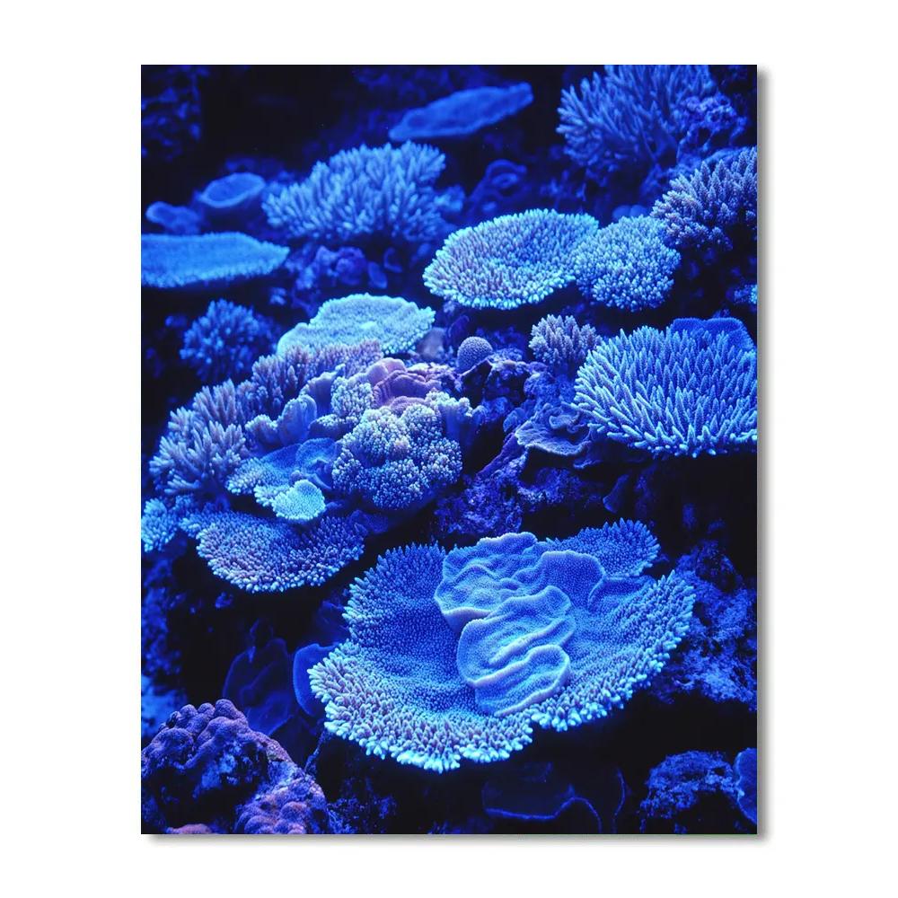 Caravaggio Inspired Sapphire Reef Shadows Number painting