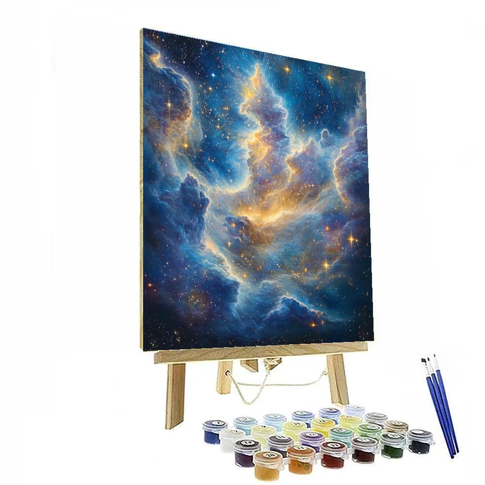 Edgar Degas Inspired Cosmic Dance Of Nebulae DIY paint by numbers
