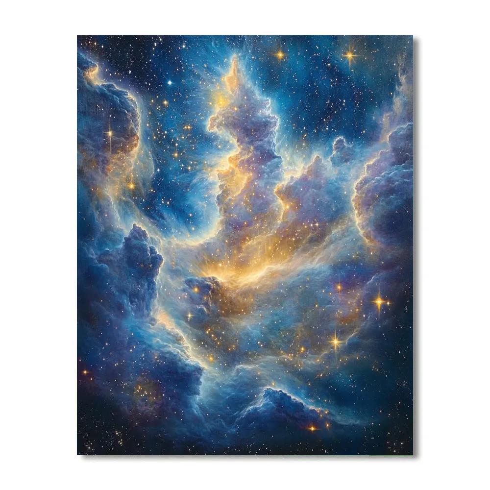 Edgar Degas Inspired Cosmic Dance Of Nebulae DIY paint by numbers
