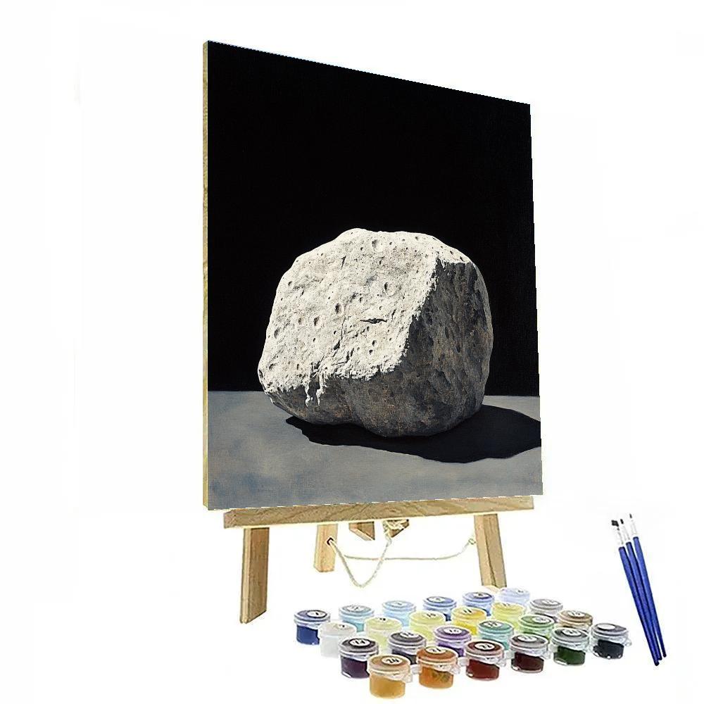 Caravaggio Inspired Lunar Rock Fragment Numbered painting kits