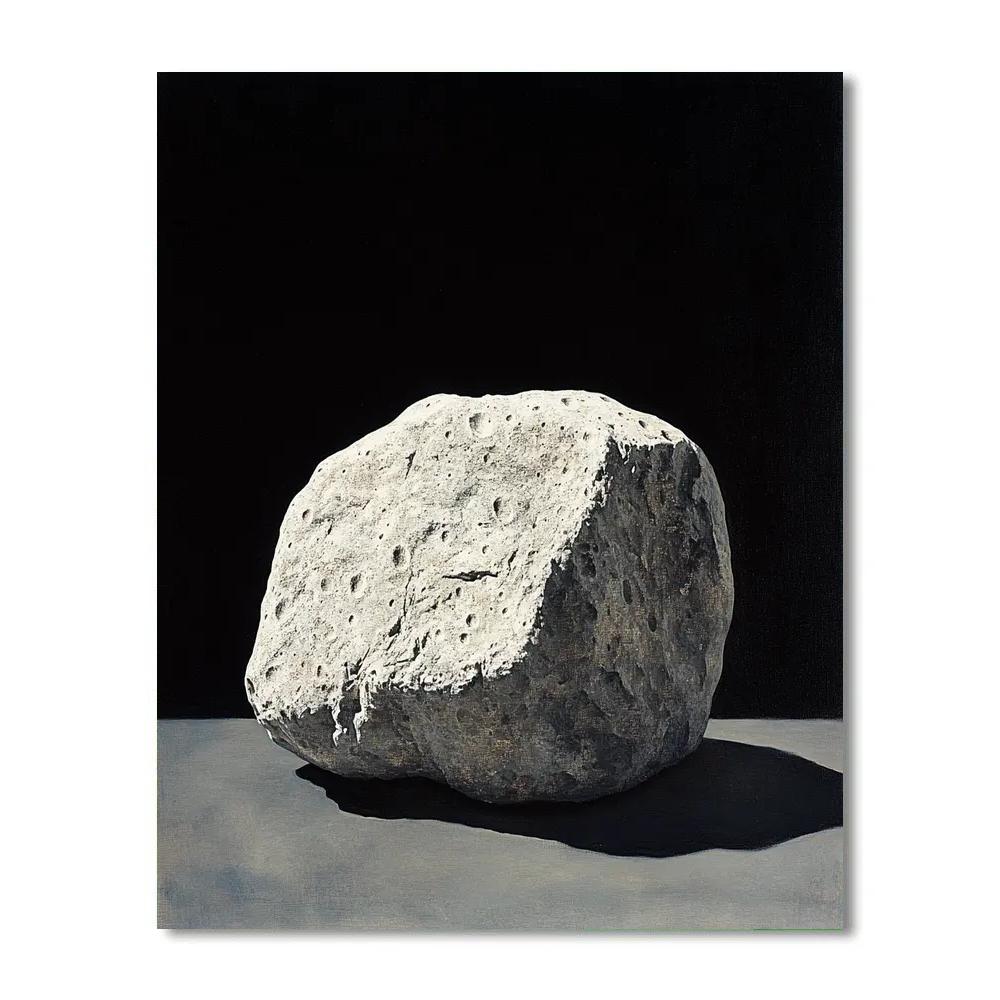 Caravaggio Inspired Lunar Rock Fragment Numbered painting kits