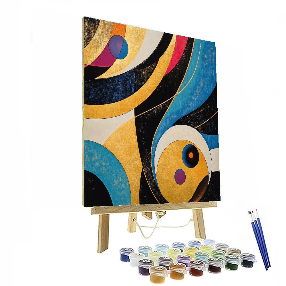 Kandinsky Inspired Musical Galaxy paint by color