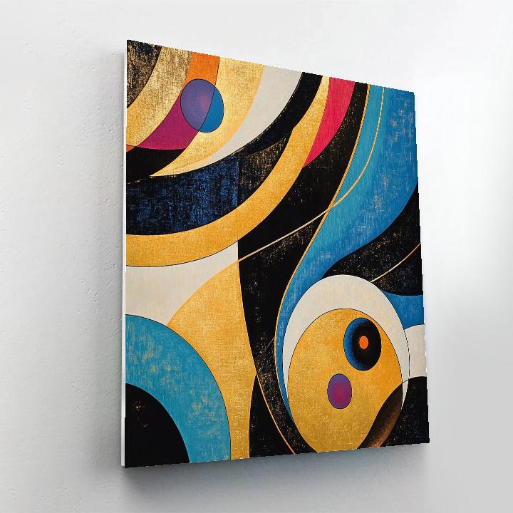 Kandinsky Inspired Musical Galaxy paint by color