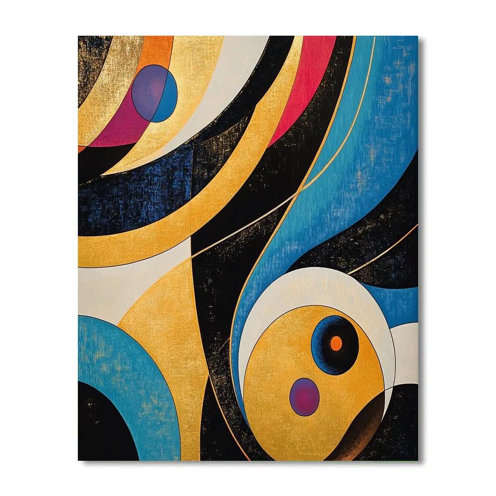 Kandinsky Inspired Musical Galaxy paint by color