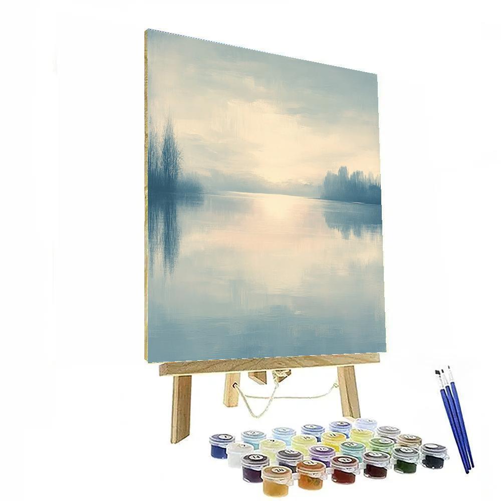 Edgar Degas Inspired Quiet Reflection On Still Lake Painting by numbers kit