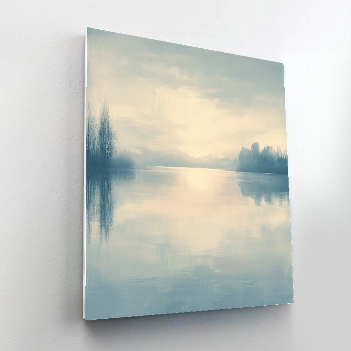 Edgar Degas Inspired Quiet Reflection On Still Lake Painting by numbers kit