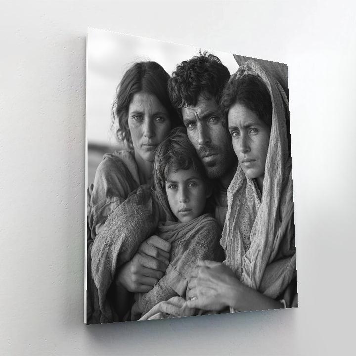 Dorothea Lange Inspired Migrant Family painting number kit