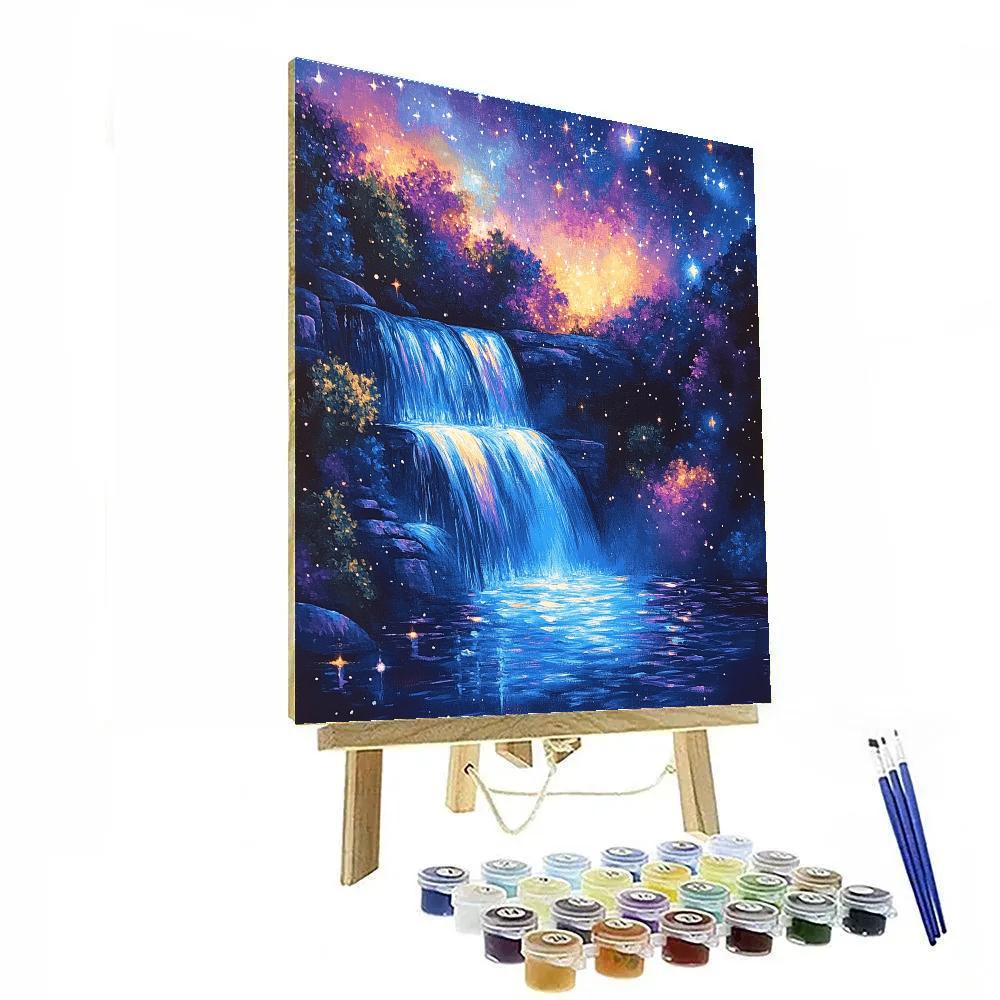 Edgar Degas Inspired Celestial Waterfall Numbered painting kits