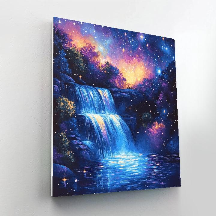 Edgar Degas Inspired Celestial Waterfall Numbered painting kits