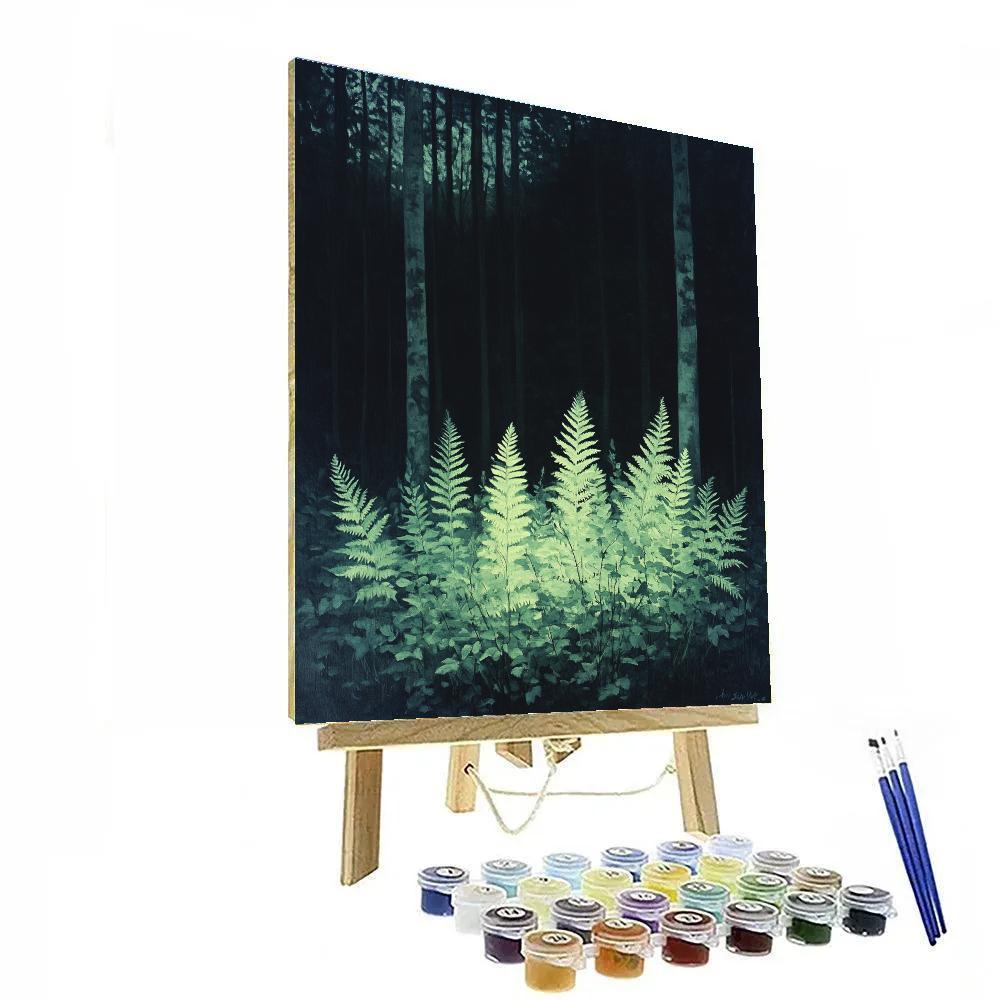 Caravaggio Inspired Twilight Ferns Paint by numbers art