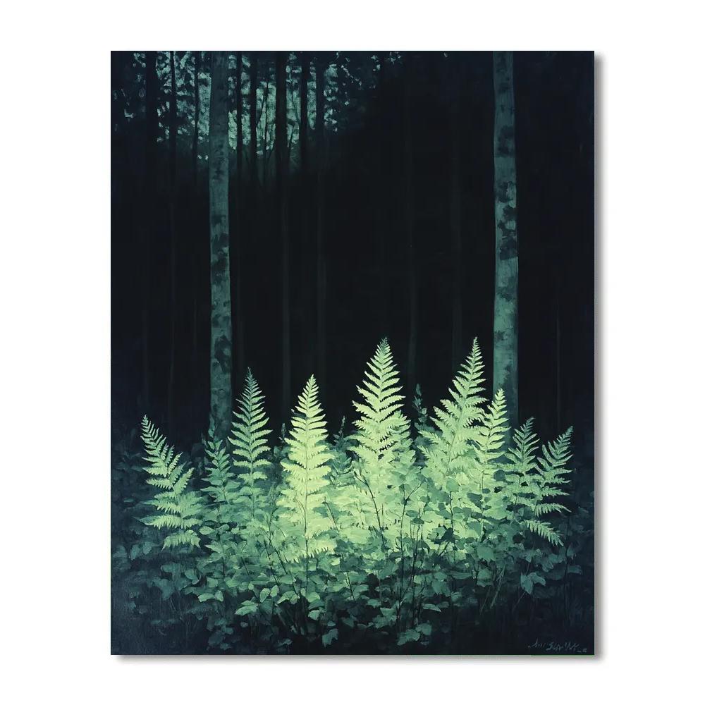 Caravaggio Inspired Twilight Ferns Paint by numbers art