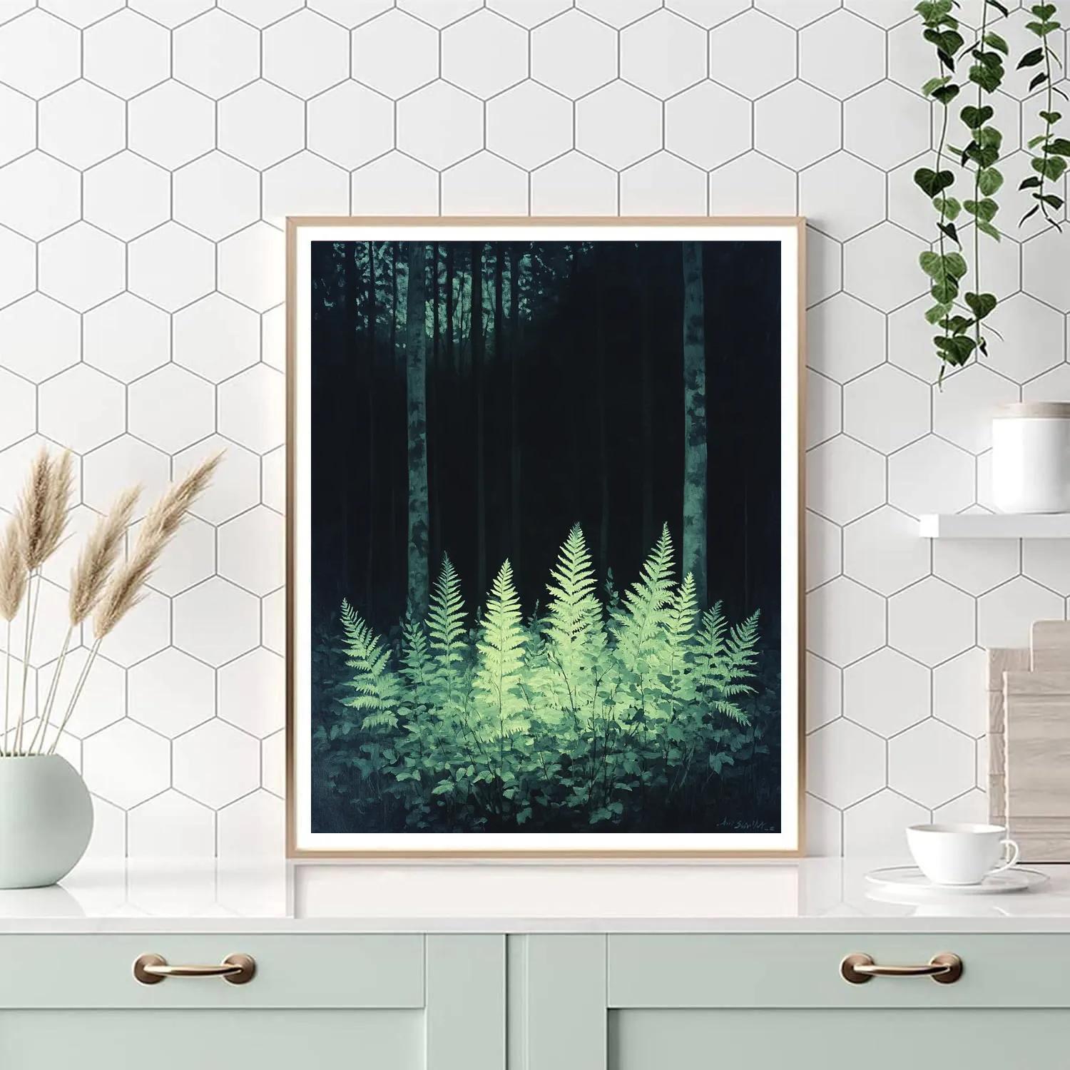 Caravaggio Inspired Twilight Ferns Paint by numbers art