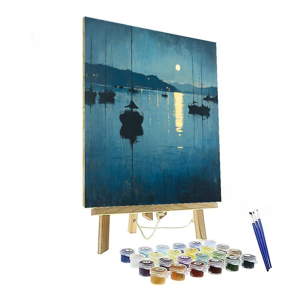 Whistler Inspired Moonlit Harbor Numbered painting kits