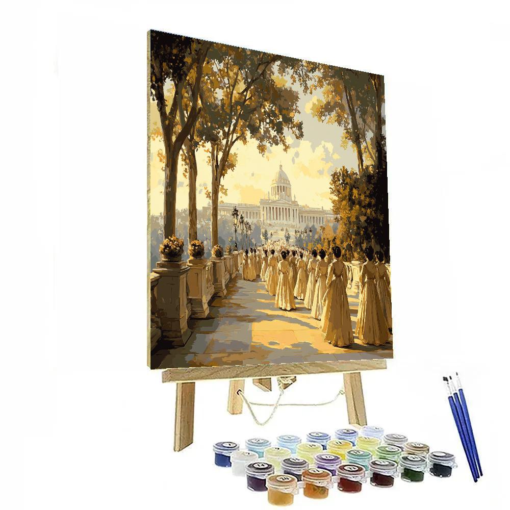 Raphael Inspired Wedding Procession Painting by numbers kit