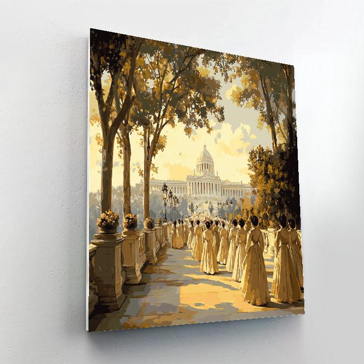 Raphael Inspired Wedding Procession Painting by numbers kit