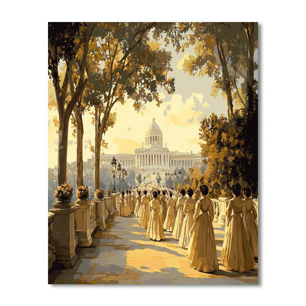 Raphael Inspired Wedding Procession Painting by numbers kit