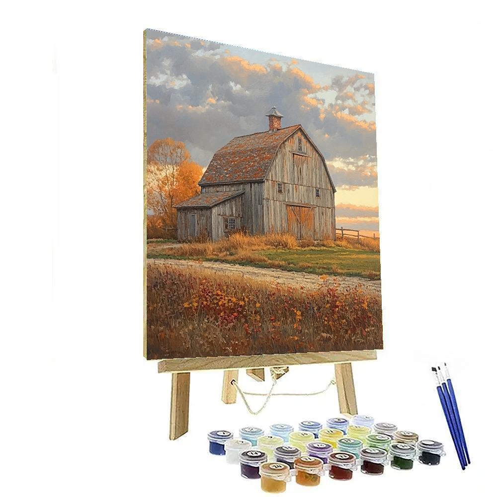 Wyeth Inspired Autumn Farmhouse Numbered painting kits