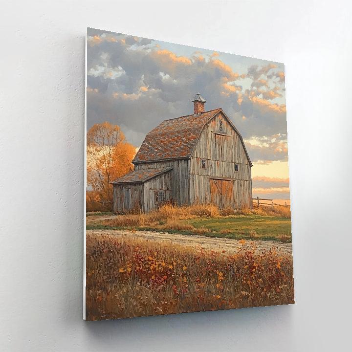 Wyeth Inspired Autumn Farmhouse Numbered painting kits