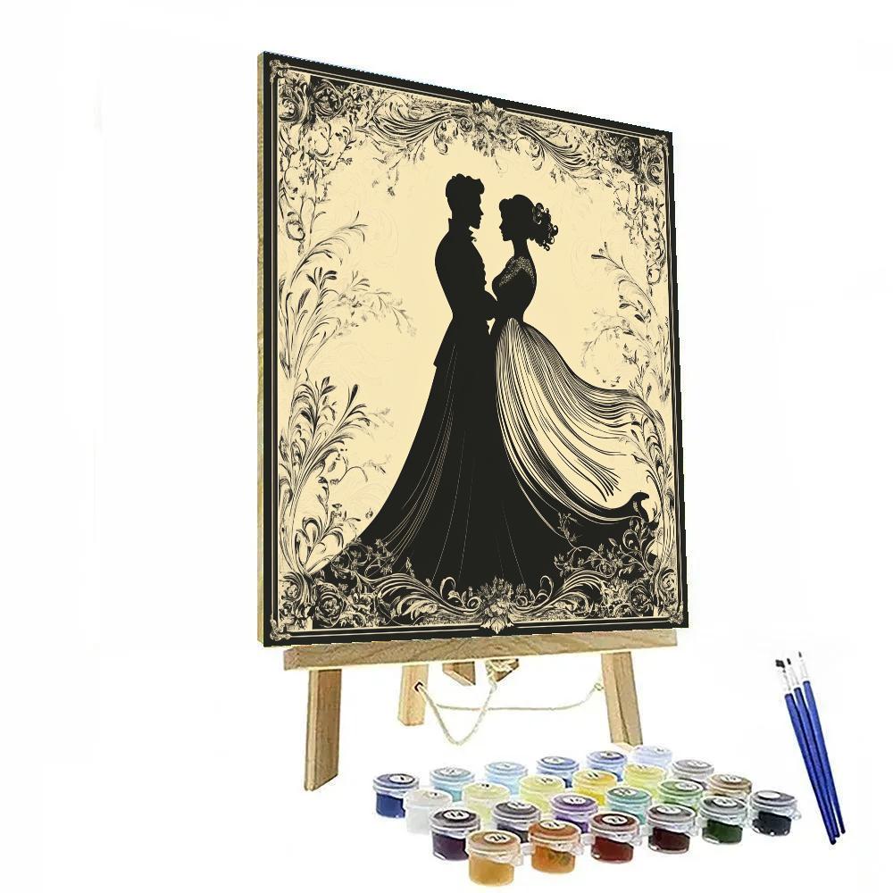 Beardsley Inspired Opera Poster Numbered painting kits