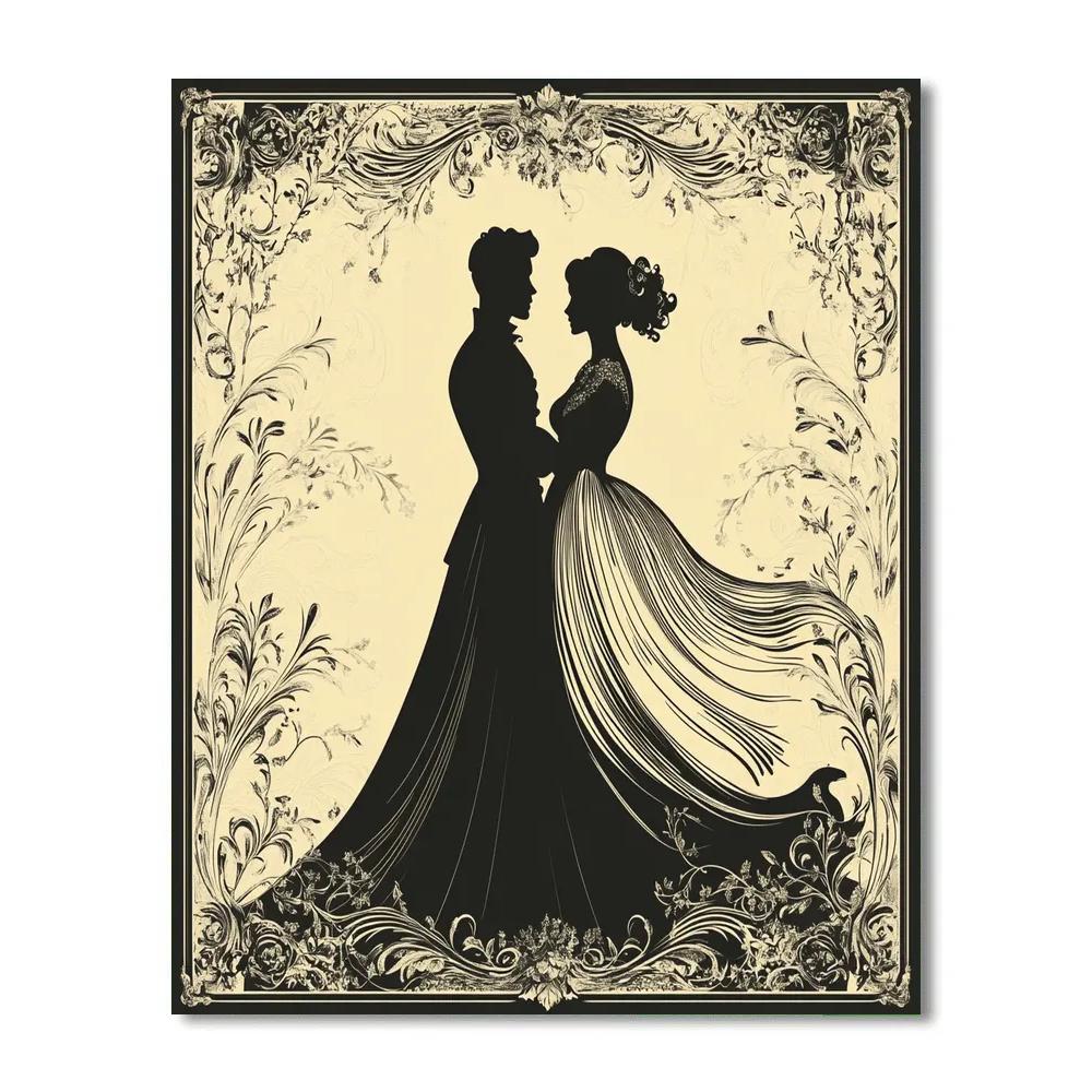 Beardsley Inspired Opera Poster Numbered painting kits