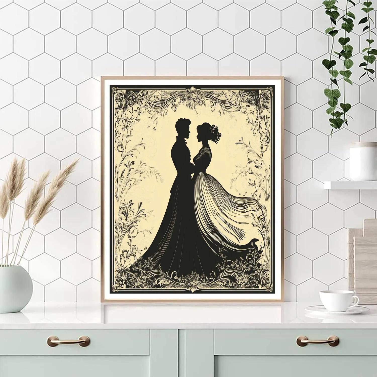 Beardsley Inspired Opera Poster Numbered painting kits