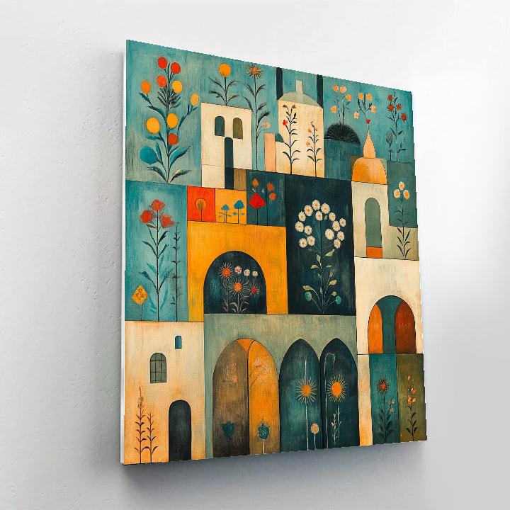 Paul Klee Inspired Garden Map Numbered painting kits