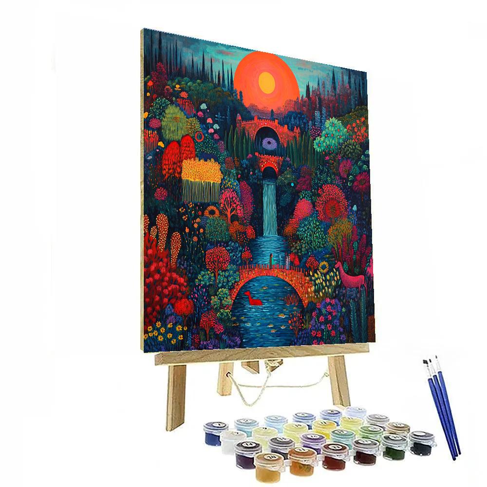 Frieda Kahlo Inspired Memory Of Childhood painting number kit