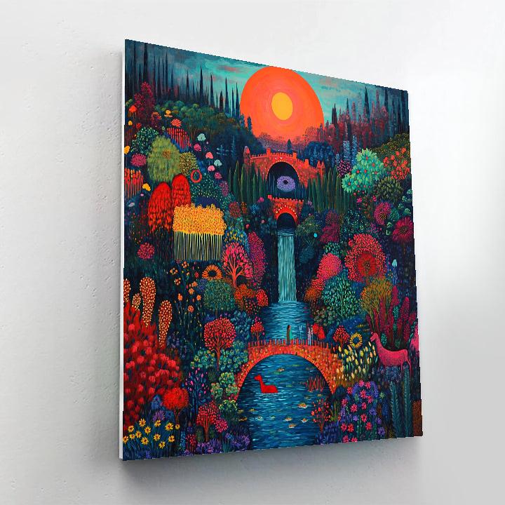 Frieda Kahlo Inspired Memory Of Childhood painting number kit