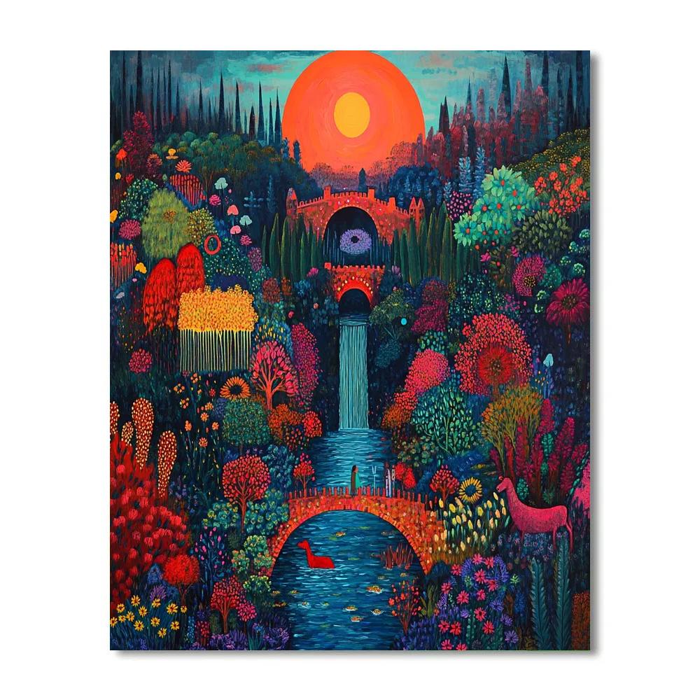 Frieda Kahlo Inspired Memory Of Childhood painting number kit