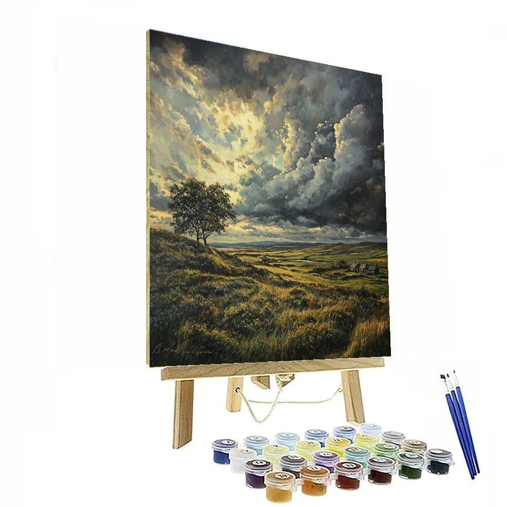 John Constable Inspired Stormy Moor Numbered painting kits