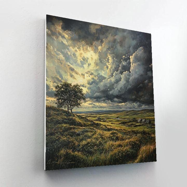 John Constable Inspired Stormy Moor Numbered painting kits