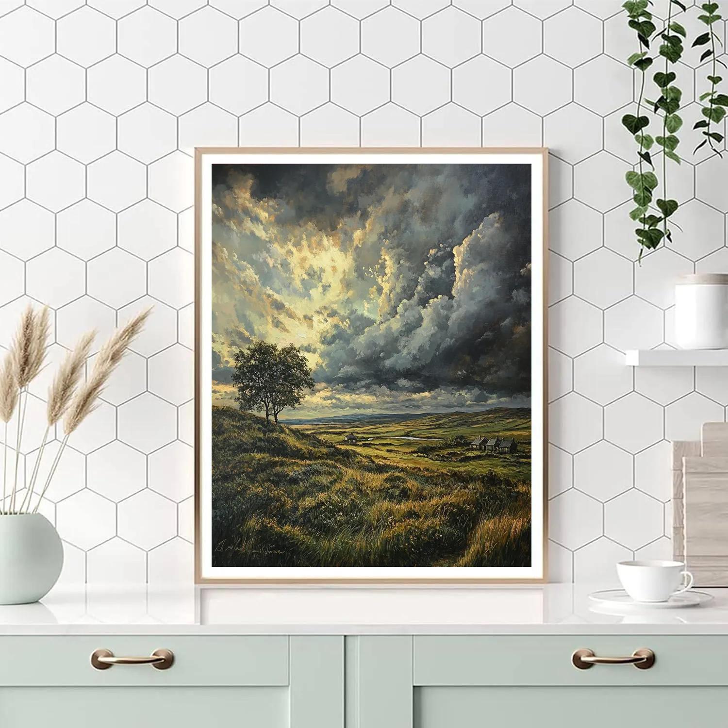 John Constable Inspired Stormy Moor Numbered painting kits