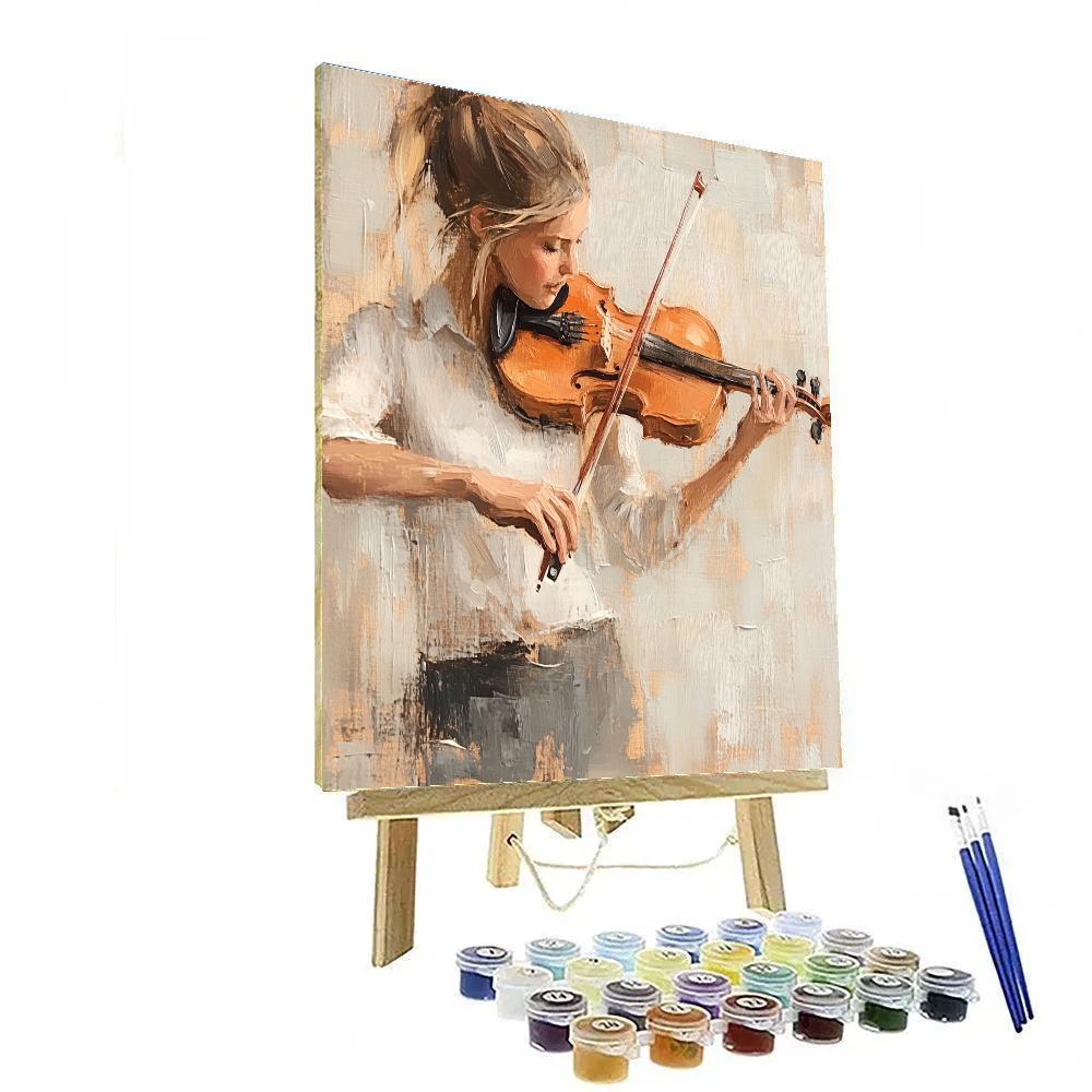 Degas Inspired Violinist In Rehearsal Painting by numbers kit