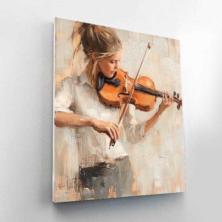 Degas Inspired Violinist In Rehearsal Painting by numbers kit