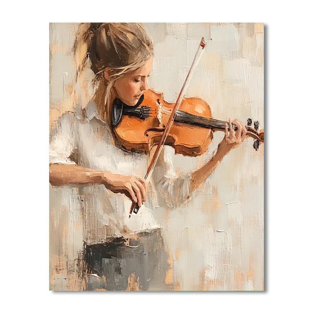 Degas Inspired Violinist In Rehearsal Painting by numbers kit