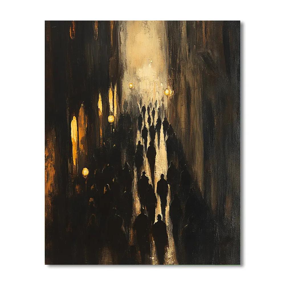 Goya Inspired Carnival Shadows paint by numbers