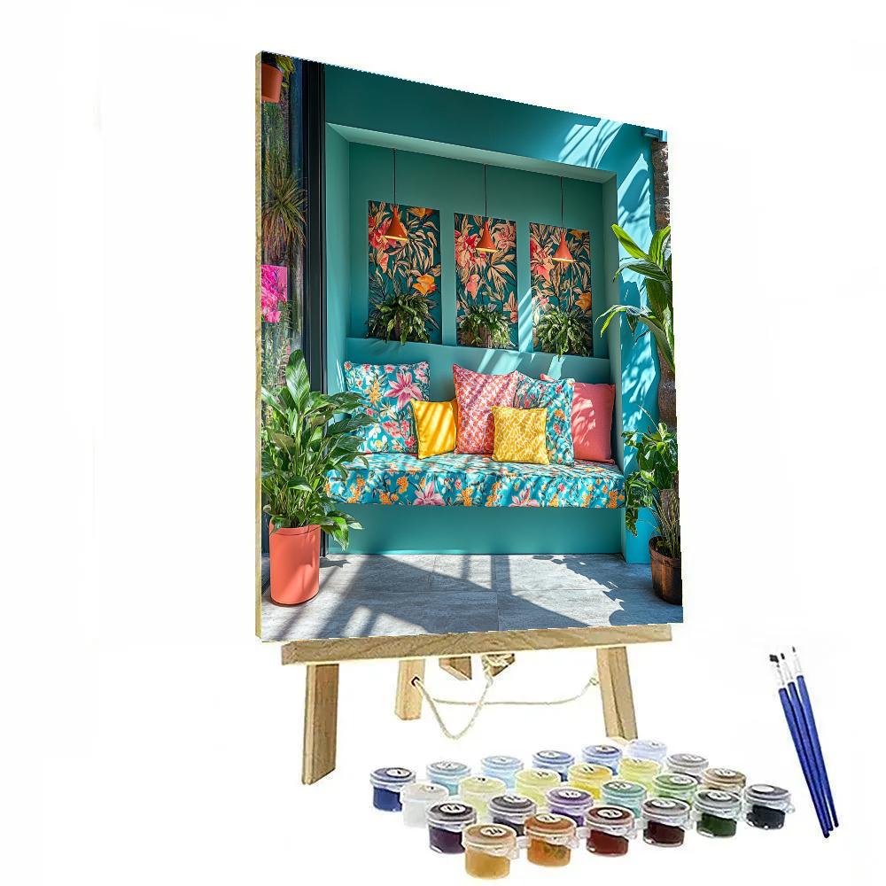 Henri Matisse Inspired Window Garden DIY paint by numbers