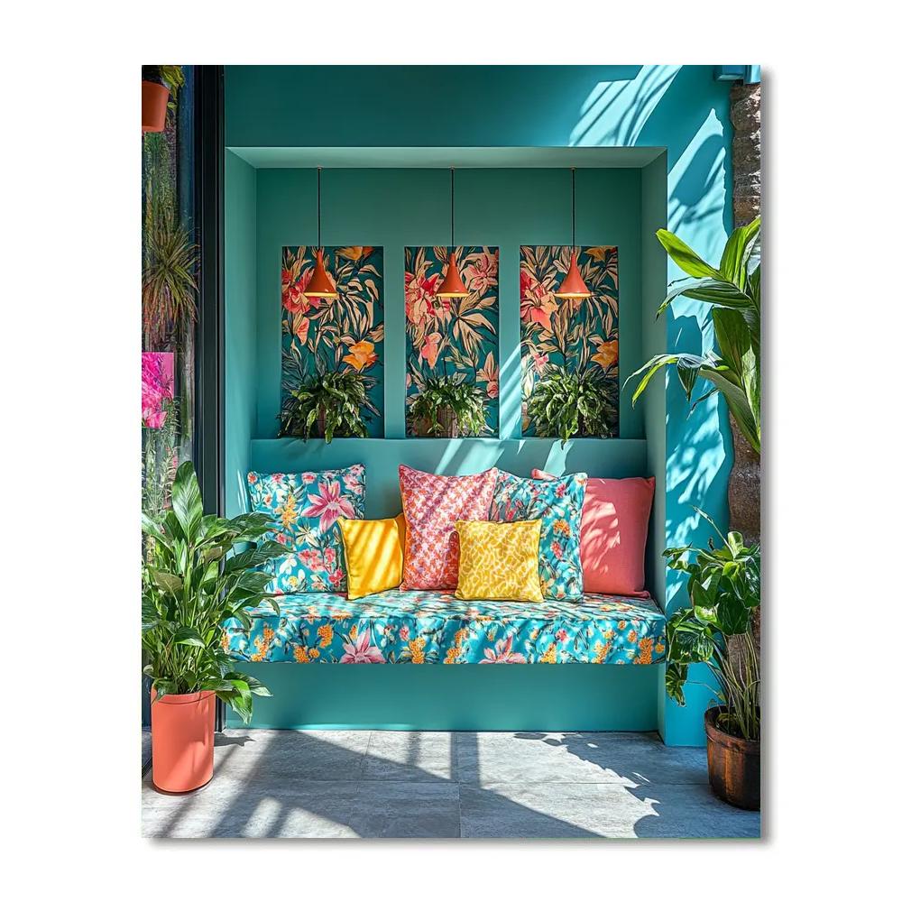 Henri Matisse Inspired Window Garden DIY paint by numbers