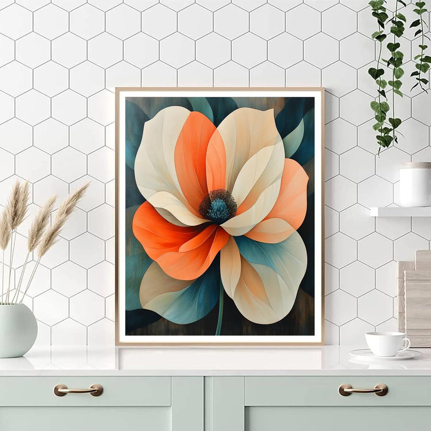 Georgia OKeeffe Inspired Desert Bloom Number painting