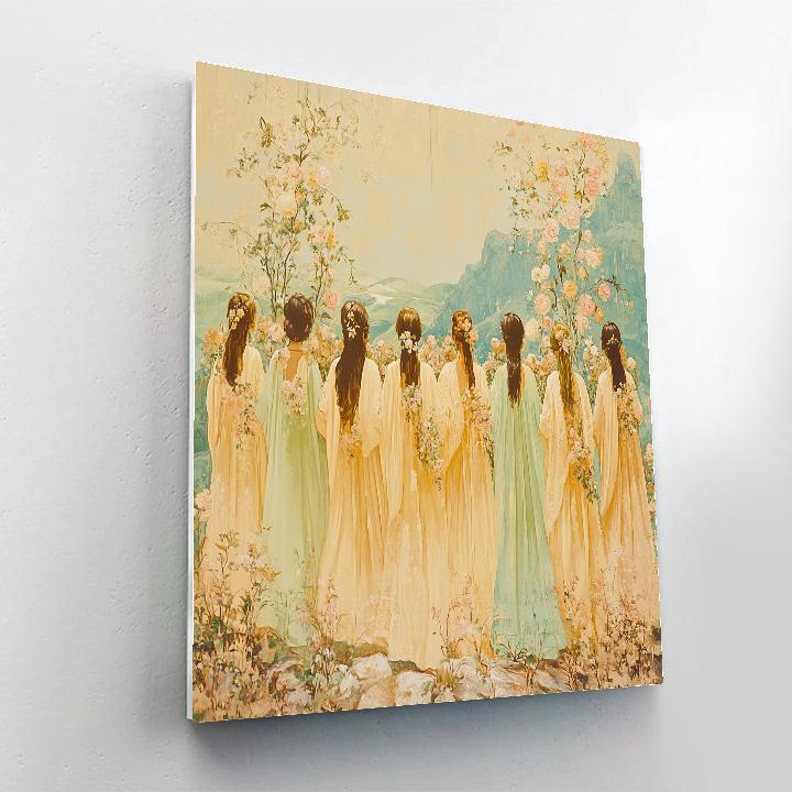 Botticelli Inspired Spring Festival paint by numbers
