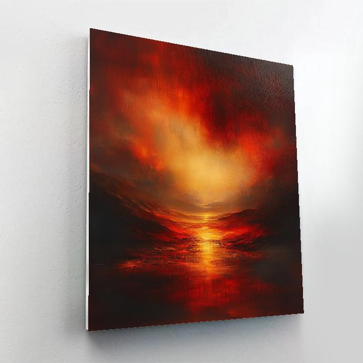 J.M.W. Turner Inspired Volcano At Dusk Paint by numbers kits