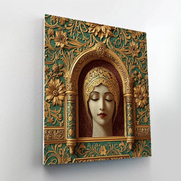 Gustav Klimt Inspired Tea Ceremony painting number kit