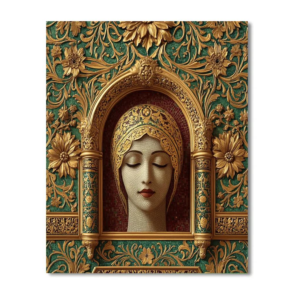 Gustav Klimt Inspired Tea Ceremony painting number kit