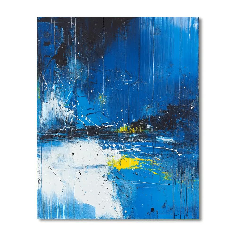 Jackson Pollock Inspired River Rapids Paint by numbers art