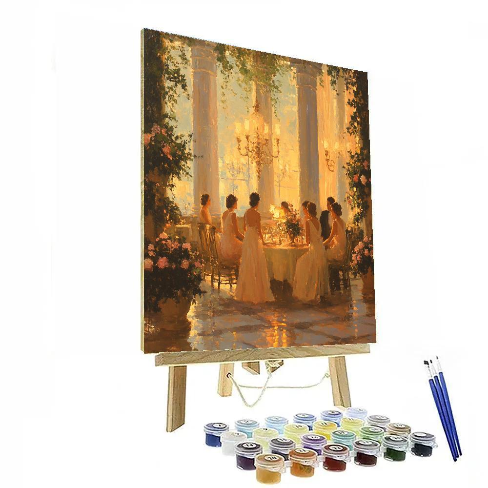 Renoir Inspired Evening Soiree paint by numbers
