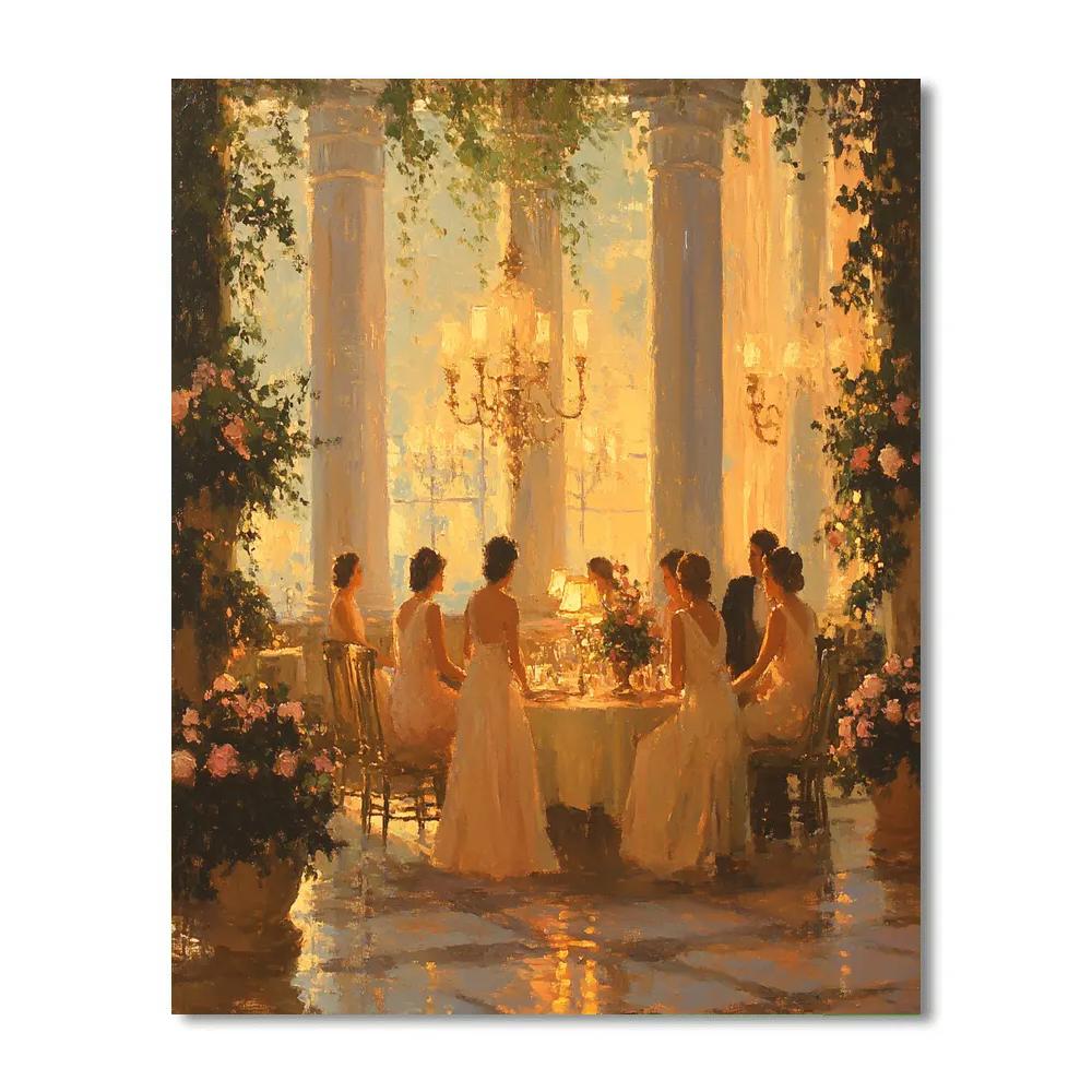 Renoir Inspired Evening Soiree paint by numbers