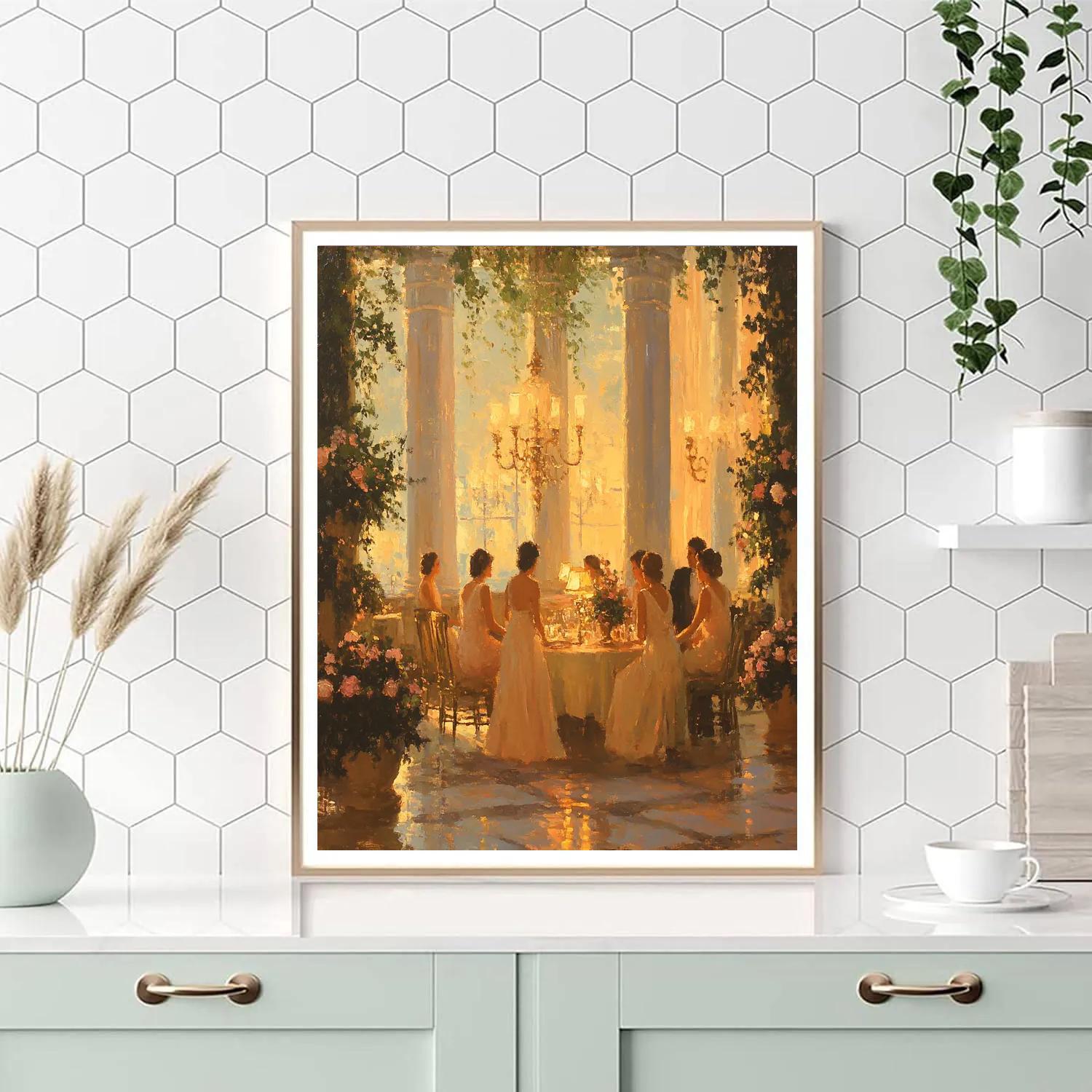Renoir Inspired Evening Soiree paint by numbers