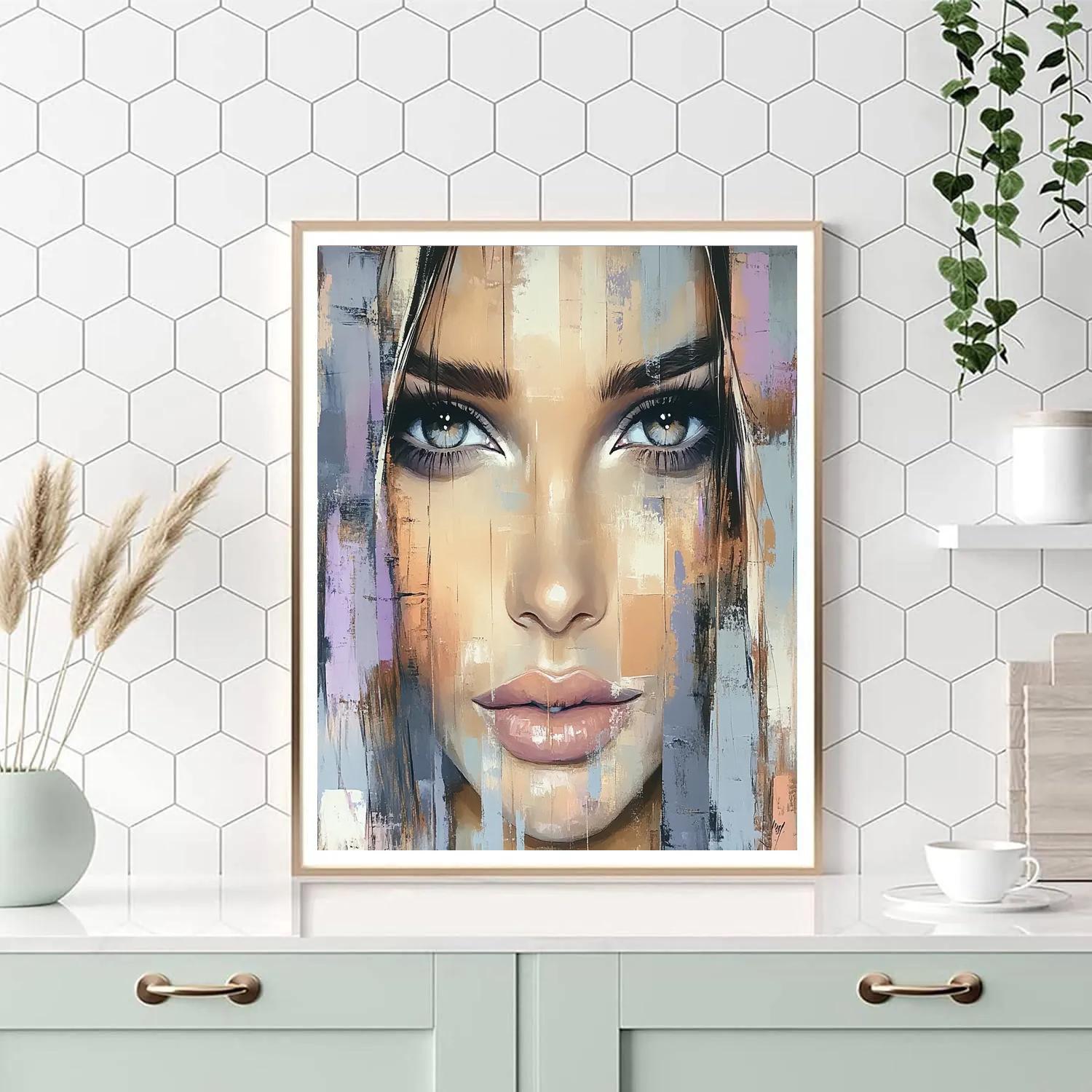Modigliani Inspired Silent Portrait Painting by numbers kit