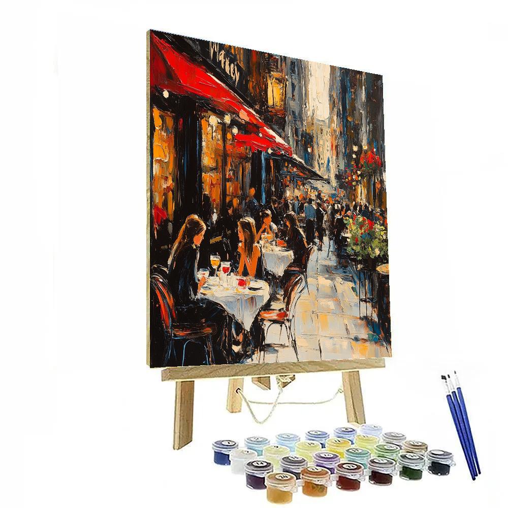 Manet Inspired Evening Café Paint by numbers kits