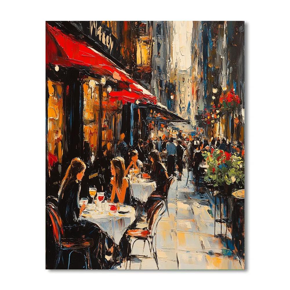 Manet Inspired Evening Café Paint by numbers kits